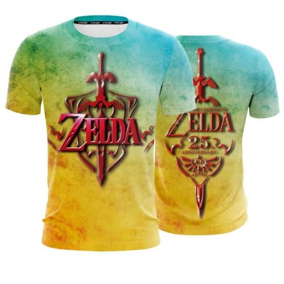 The Legend Of Zelda Vibrant Red Sword Stylish Design T-Shirt