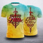 The Legend Of Zelda Vibrant Red Sword Stylish Design T-Shirt