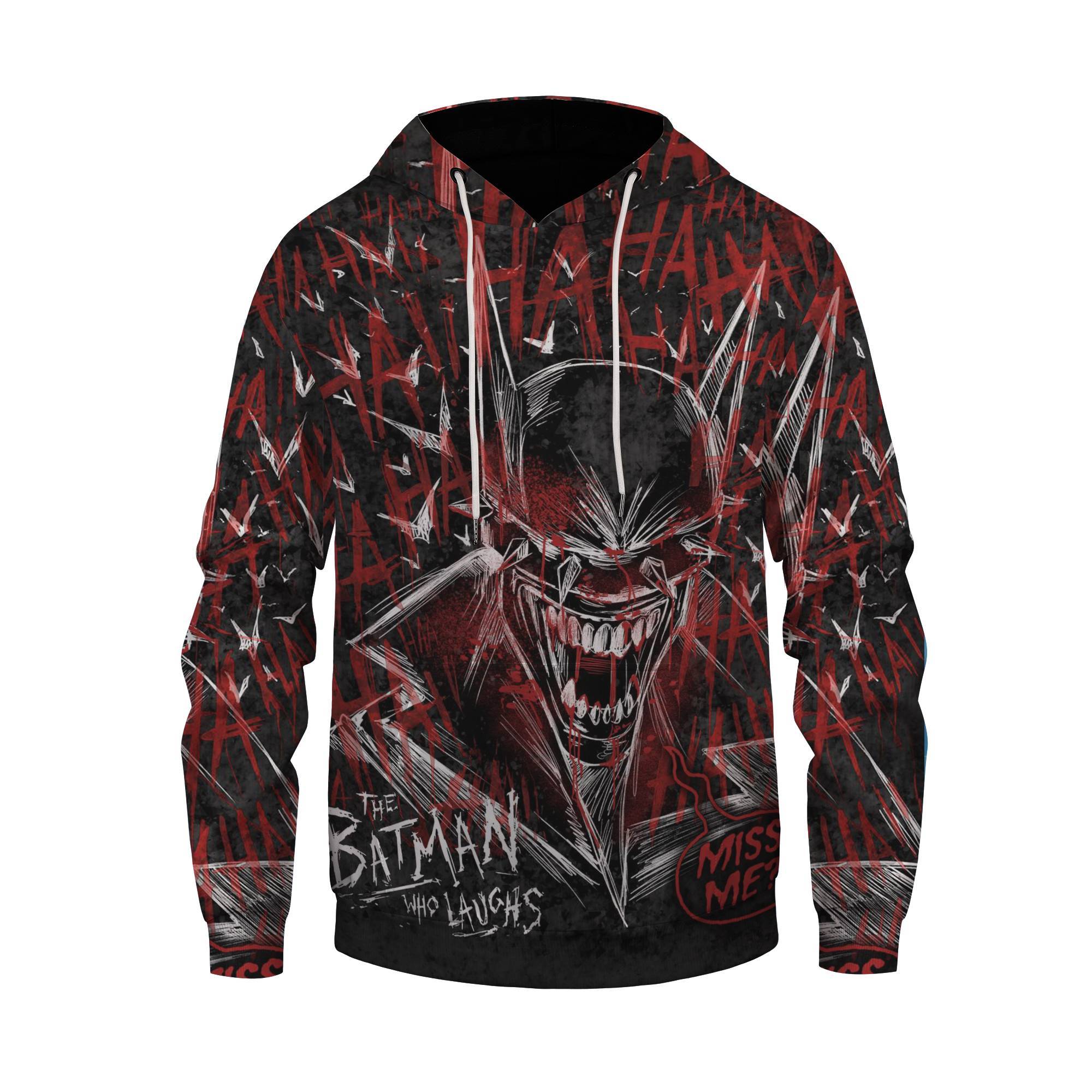 The Batman Who Laughs Bloody And Creepy Design Dope Hoodie