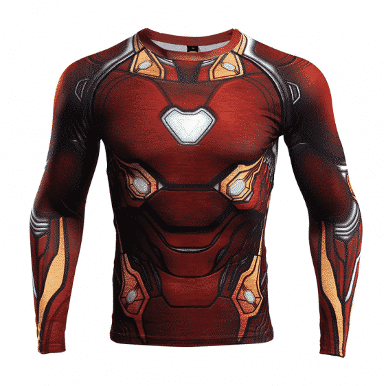 Marvel Iron Man Cosplay Long Sleeves Compression 3D T-Shirt