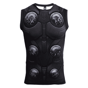 Marvel Thor Cosplay Costume Fitness Compression 3D Tank Top