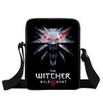 The Witcher 3 Wild Hunt Wolves Emblem Black Cross Body Bag