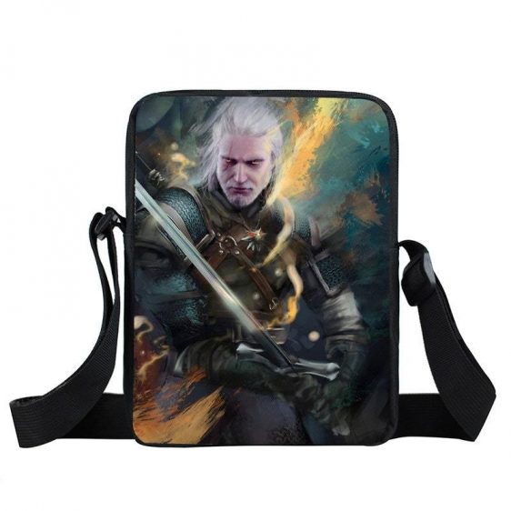 The Witcher 3 Wild Hunt Geralt Sword Fighting Cross Body Bag