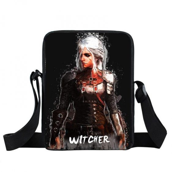 The Witcher Ciri Walking In The Rain Art Design Cross Body Bag