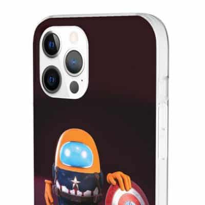 Among Us Captain America Orange Crewmate iPhone 12 Case