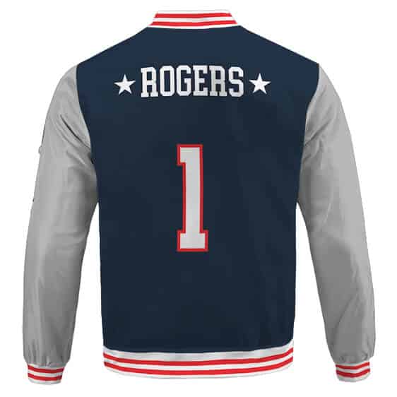 Captain America Steve Rogers Classic Uniform Varsity Jacket