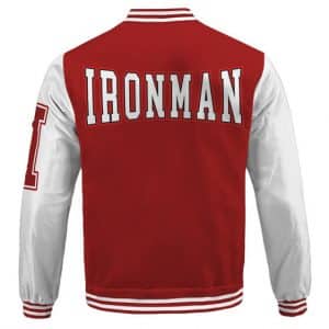 Dope Iron Man Tony Stark Classic Uniform Design Varsity Jacket