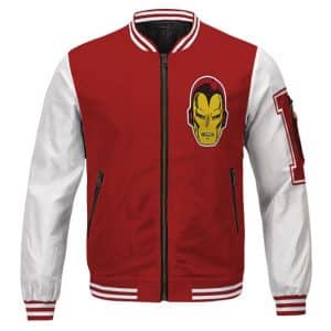 Dope Iron Man Tony Stark Classic Uniform Design Varsity Jacket