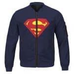 Man Of Steel Superman Logo Minimalistic Design Bomber Jacket