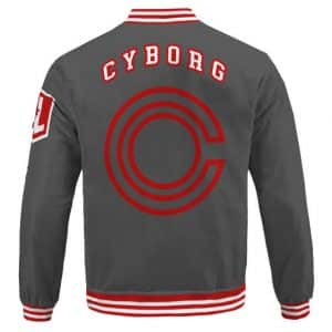 Amazing Cyborg Victor Stone Logo Minimalistic Letterman Jacket