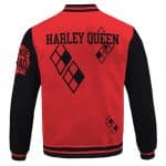 Suicide Squad Harley Quinn Logo Classic Red Varsity Jacket