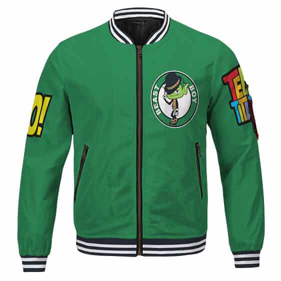 Teen Titans Go! Beast Boy Adorable Green Cool Varsity Jacket