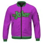 The Joker Prince Of Crime Cartoon Logo Cool Purple Bomber Jacket