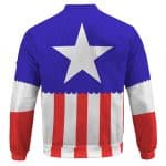 Captain America Steve Rogers Classic Suit Cosplay Bomber Jacket