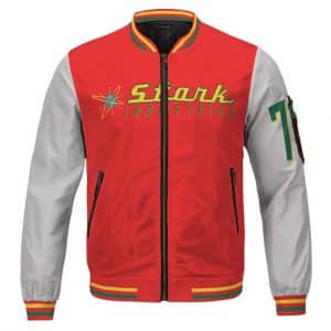 Iron Man Stark Industries Colorful Design Dope Varsity Jacket
