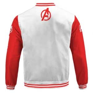 Marvel's The Avengers Astounding Red And White Varsity Jacket