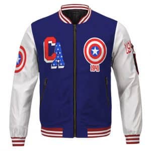Captain America Steve Rogers 1941 Inspired Cool Varsity Jacket