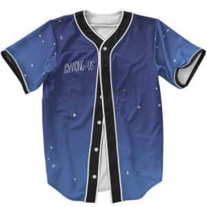Adorable Among Us Galaxy Lights Blue Baseball Jersey