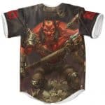 Dota 2 Mogul Khan The Berserker Axe Fierce Art Baseball Shirt