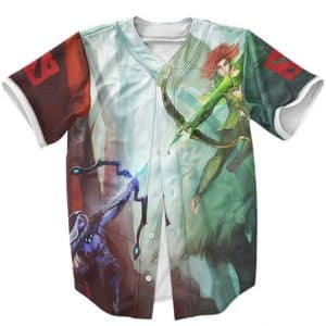 Drow Ranger Vs. Wind Ranger Dota 2 Artwork Cool Baseball Shirt