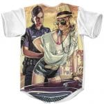 GTA V Logo & Beautiful Female Art Awesome Baseball Uniform