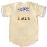 Pokemon Pikachu Charmander Bulbasaur Squirtle Art Baseball Shirt