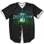 Vintage StarCraft II Logo Minimalistic Design Baseball Jersey