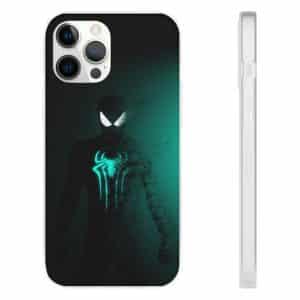 Black Spider-Man Fading Silhouette iPhone 12 Cover