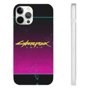 Cyberpunk 2077 Logo Neon Pink iPhone 12 Fitted Case