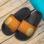 DC Comics Aquaman Fish Scale Pattern Slide Sandals