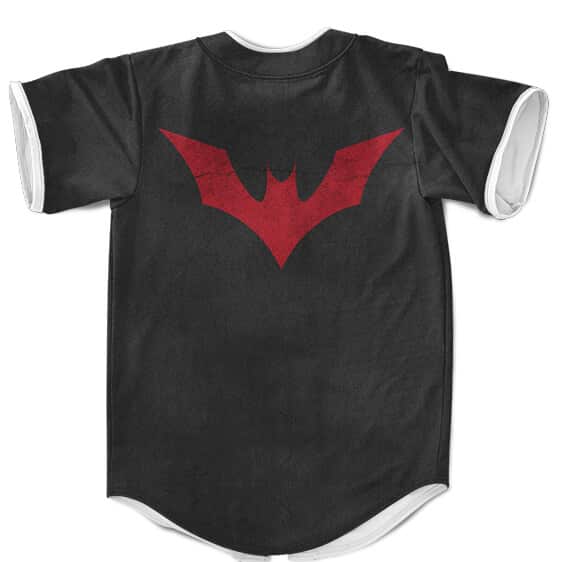 DC Comics Batman Beyond Red Bat Logo Dope Black MLB Jersey