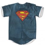 DC Comics Superman Iconic Emblem Blue Baseball Jersey
