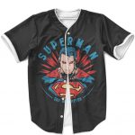 DC Comics Superman Son Of Krypton Black Baseball Jersey