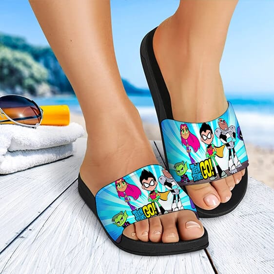 DC Comics Teen Titans Go Series Awesome Slide Sandals