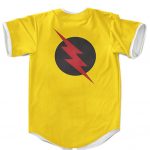 DC Comics Villain Reverse-Flash Emblem Yellow Baseball Shirt