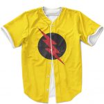 DC Comics Villain Reverse-Flash Emblem Yellow Baseball Shirt