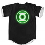 DC Justice League Green Lantern Minimalist Black MLB Jersey