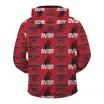 Dead Pool Maximum Effort Cool Awesome Crimson Zip Up Hoodie