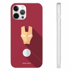 Iron Man Armor Flat Design Red iPhone 12 Fitted Cover
