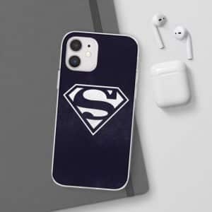 Justice League Superman Logo Navy Blue iPhone 12 Case
