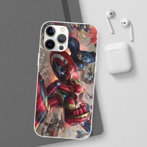 Iron Man Vs Captain America Civil War Comics iPhone 12 Case