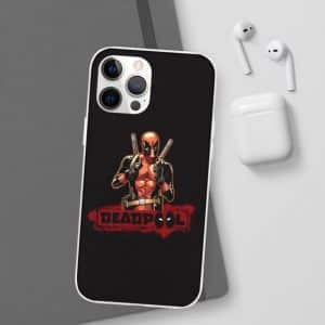 Marvel Comics Deadpool Anti-Hero Black iPhone 12 Case