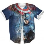 Marvel Comics First Avenger Captain America Badass MLB Shirt