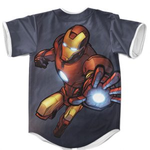 Marvel Comics Iron Man Repulsor Attack Cool Baseball Jersey