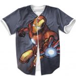 Marvel Comics Iron Man Repulsor Attack Cool Baseball Jersey