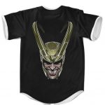 Marvel Loki God Of Mischief Minimalist Art Black MLB Jersey