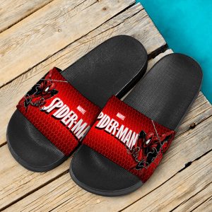 Marvel Spider-Man Web Swinging Amazing Red Slide Sandals