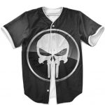 Marvel The Punisher Skull Icon Dope Gray Baseball Uniform