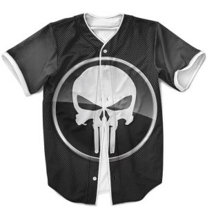 Marvel The Punisher Skull Icon Dope Gray Baseball Uniform