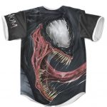 Marvel Venom Symbiote Scary Carnage Black Baseball Jersey